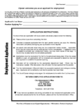City of Elysian Employment Application Form